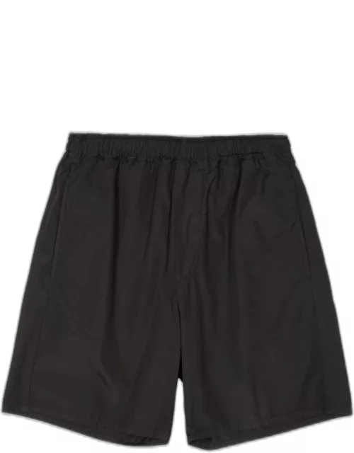 Mauro Grifoni Bermuda Cotone Black cotton shorts with elastic waistband