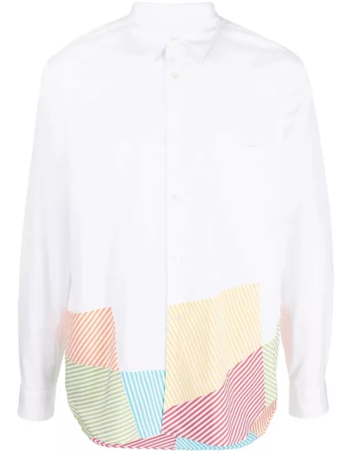 Comme Des Garçons Homme Plus geometric-print cotton shirt