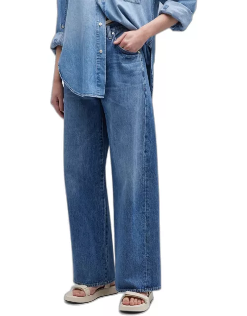 Brynn Drawstring Wide-Leg Trouser Jean