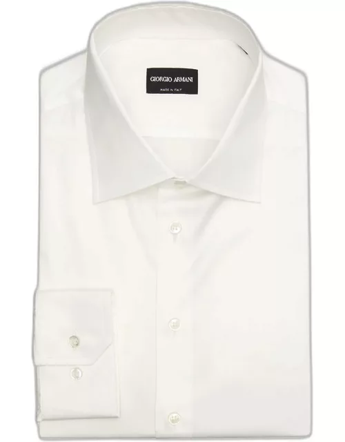 Men's Point Collar Cotton Dress Shirt