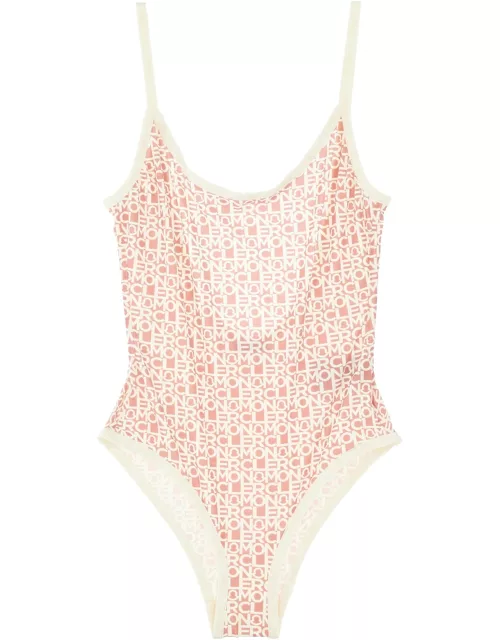 Moncler Pink Logoed One-piece Swimsuit