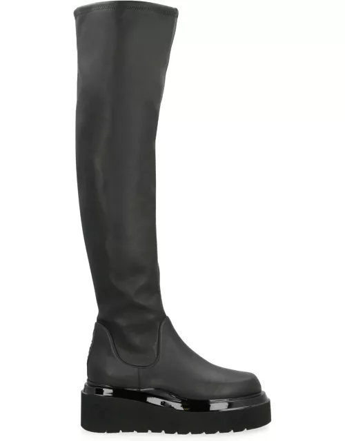 3JUIN Amalia Eco-leather Over-the-knee Boot