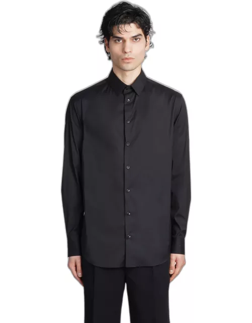Giorgio Armani Shirt In Black Cotton