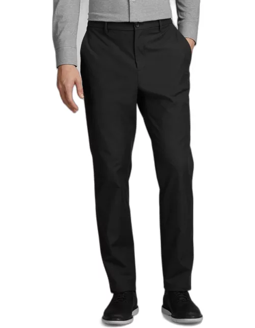 JoS. A. Bank Big & Tall Men's Traveler Performance Tailored Fit Chinos , Black