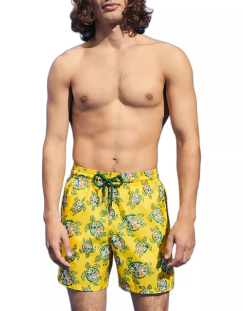 Men's Allover Turtle-Print Swim Short
