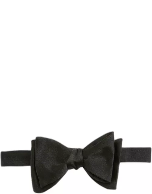 Solid Satin Bow Tie