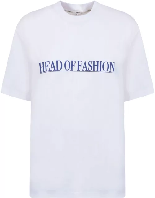 Sunnei White Head Of Fashion T-shirt