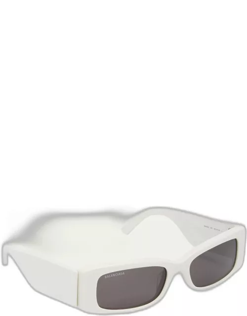 Men's Maxi Logo Recycled Acetate Rectangle Sunglasse