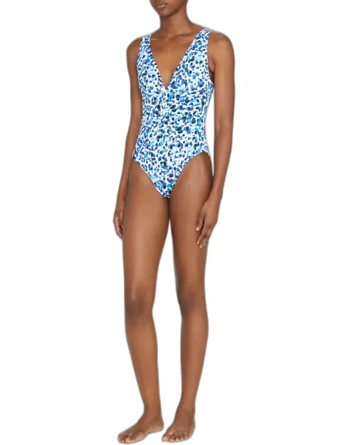 Palm Modern Leopard-Print One-Piece Swimsuit