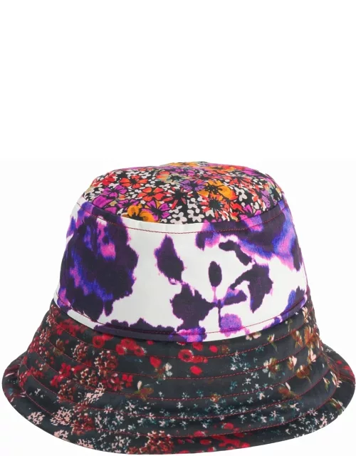 Multicoloured Giulia bucket hat with flower print
