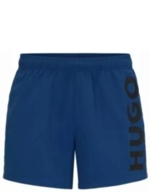 Swim shorts with logo print- Dark Blue Men's Swim Short