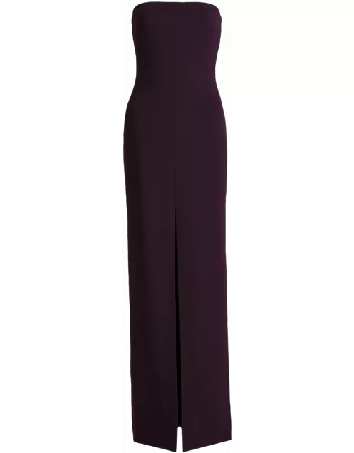 Purple Bysha long dress with bare shoulder