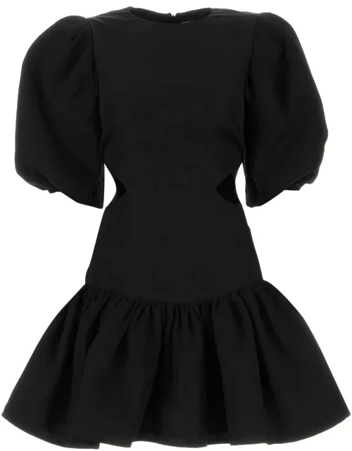 MSGM Black Viscose Blend Mini Dres