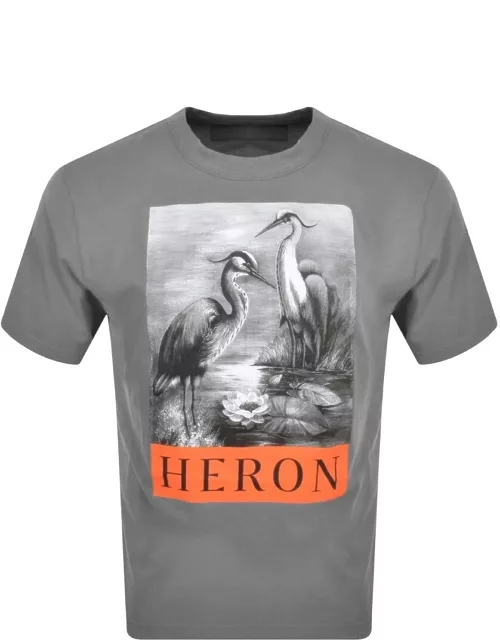 Heron Preston Heron Logo T Shirt Grey