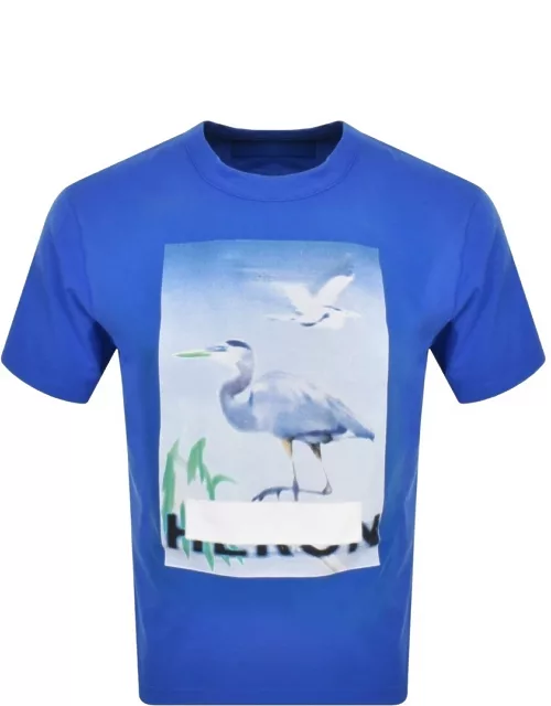 Heron Preston Censored Heron Logo T Shirt Blue