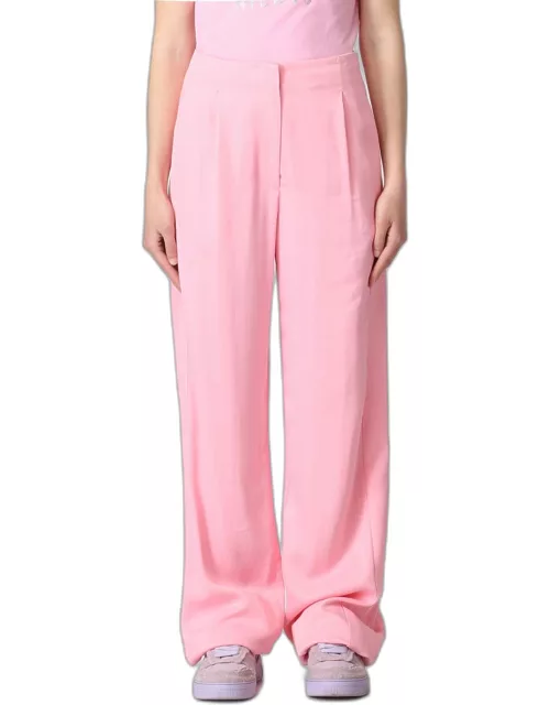 Trousers MSGM Woman colour Pink