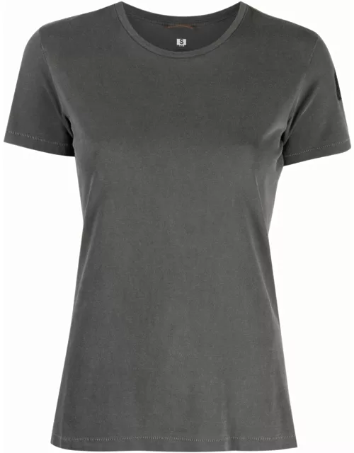 Parajumpers Crewneck T-shirt In Grey Cotton Woman