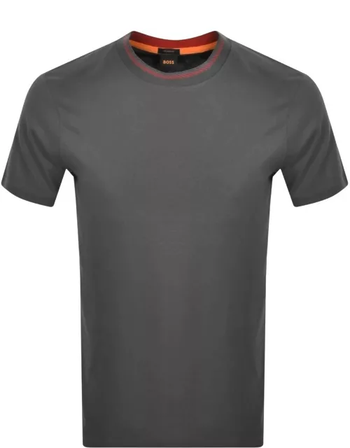 BOSS Terete Relaxed Fit T Shirt Grey