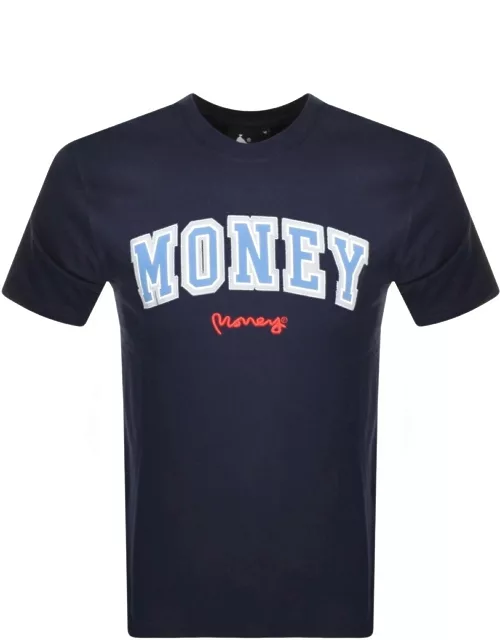 Money College Logo T Shirt Navy