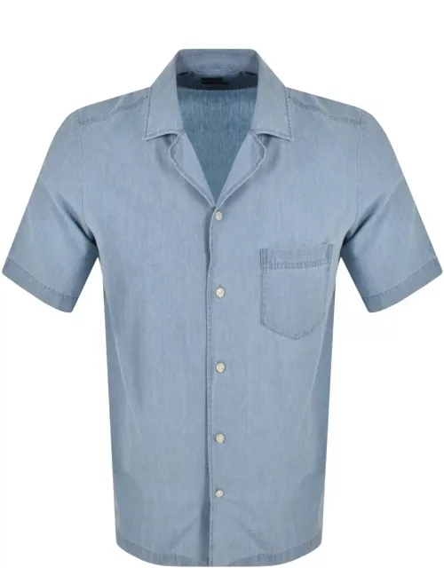 BOSS Rayer Short Sleeved Shirt Blue