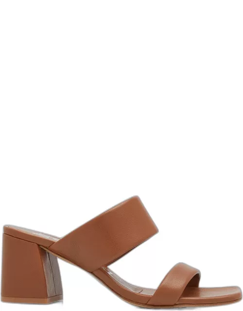 Isela Leather Dual-Band Slide Sandal