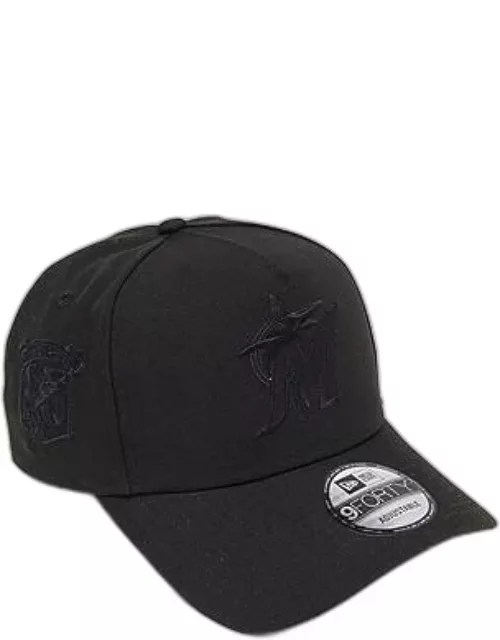 New Era Miami Marlins MLB 9FORTY Black Snapback Hat