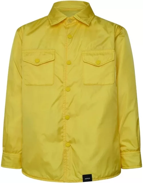 Aspesi Yellow Nylon Windbreaker Jacket