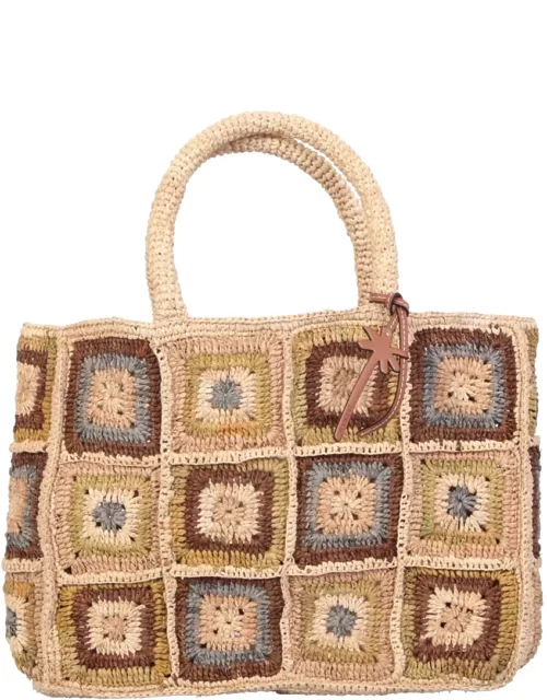 Sunset Small Crochet Multicolor Bag By Manebi