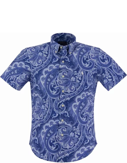 Polo Ralph Lauren Short-sleeved Shirt With Cashmere Pattern
