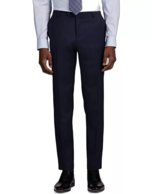 JoS. A. Bank Men's Traveler Collection Slim Fit Suit Separates Solid Pants, Blue