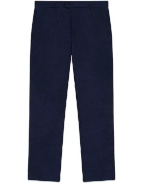Affonso Linen Trousers Navy-Blue