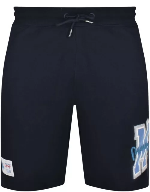 Money Big M Logo Shorts Navy