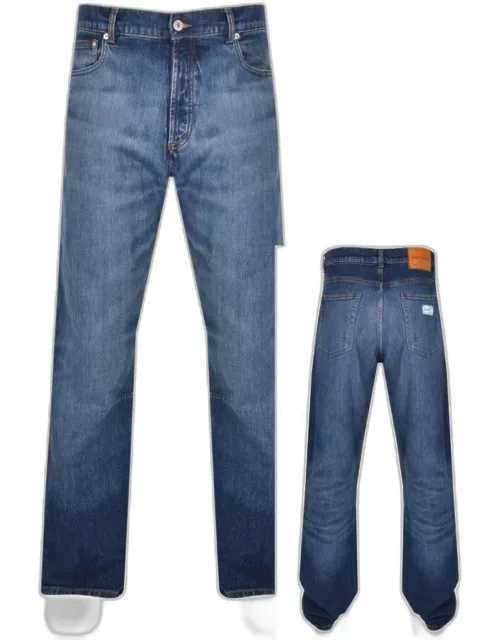 Heron Preston EX Ray Mid Wash Jeans Blue