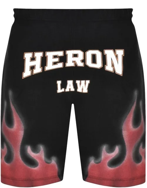Heron Preston Flame Jersey Shorts Black