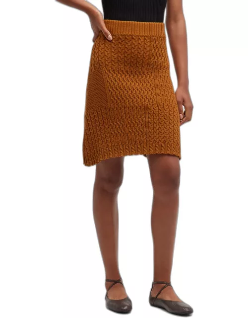 Novelty Cable Knit Skirt