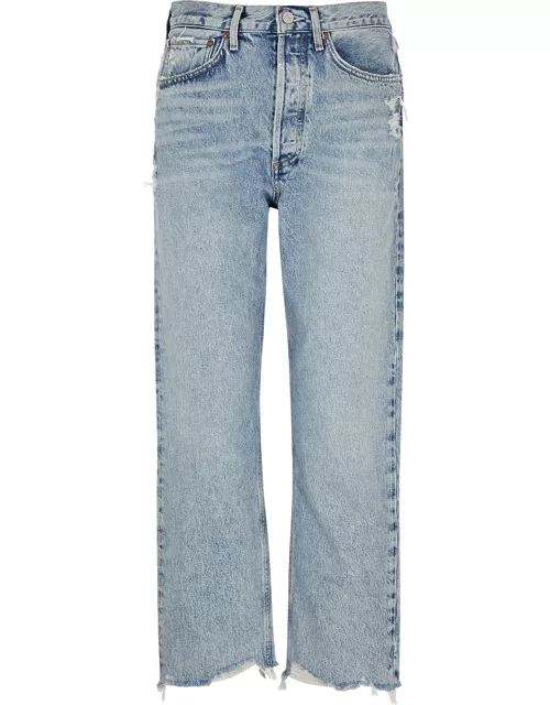 Agolde 90's Crop Straight-leg Jeans - Light Blue