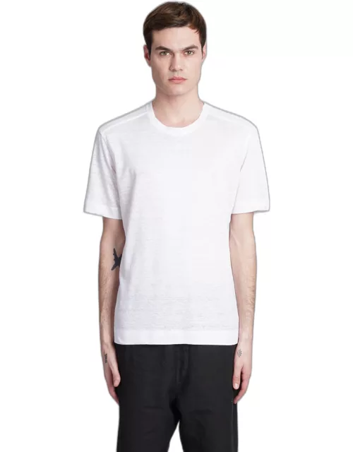 Ermenegildo Zegna T-shirt In White Linen