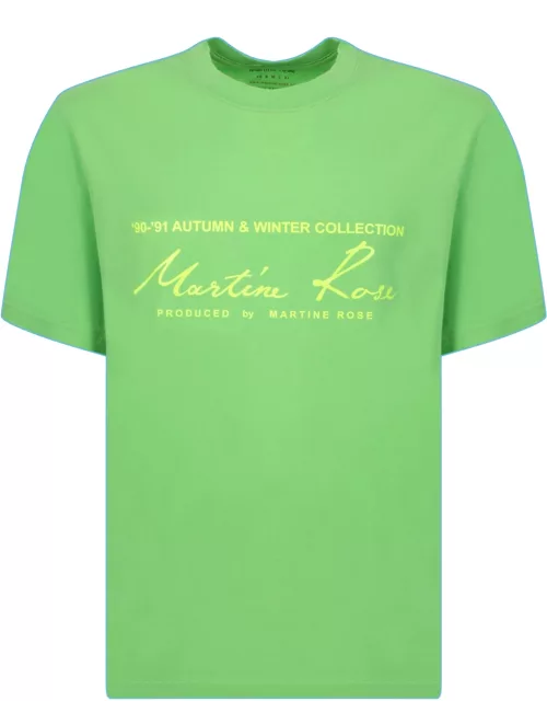 Martine Rose Front Logo Lime Green T-shirt