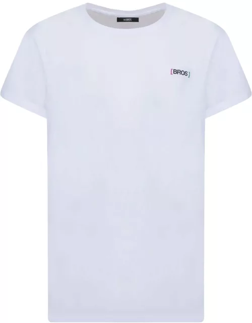 14 Bros Chest Logo White T-shirt