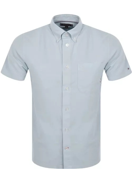 Tommy Hilfiger Short Sleeve Oxford Shirt Blue