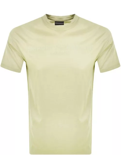 Emporio Armani Short Sleeved Logo T Shirt Green