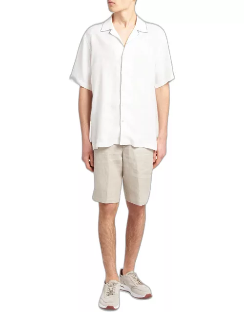 Men's Tiki Linen Camp Shirt