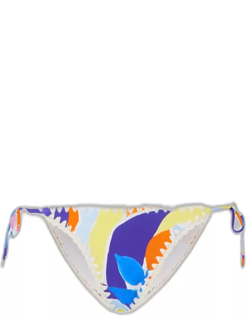 Painted Bloom Side-Tie Bikini Bottom