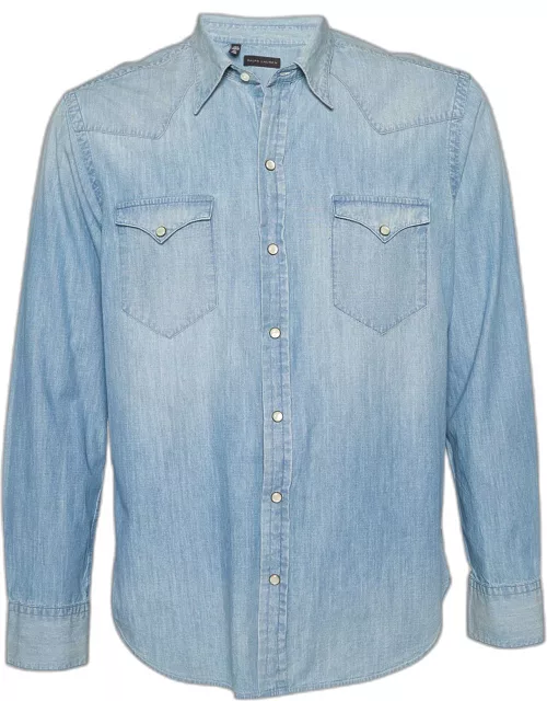 Ralph Lauren Blue Denim Button Front Shirt