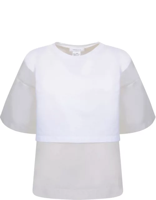 Fabiana Filippi White Cotton Jersey T-shirt