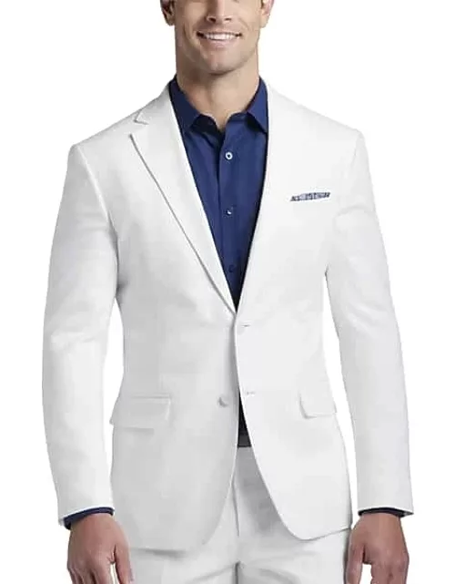JOE Joseph Abboud Big & Tall Slim Fit Linen Blend Men's Suit Separates Jacket White