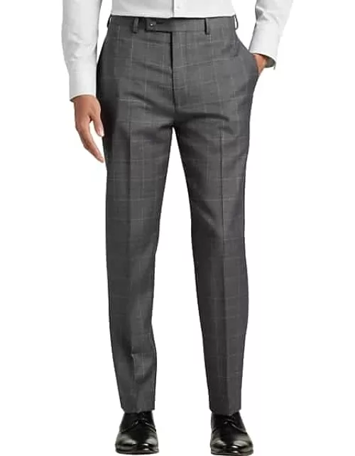 Calvin Klein Slim Fit Men's Suit Separates Pants Med Gray Windowpane