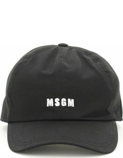 MSGM Baseball Cap With Logo Embroidery