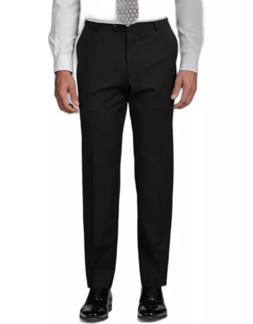 JoS. A. Bank Men's Traveler Collection Tailored Fit Suit Separates Pants, Black