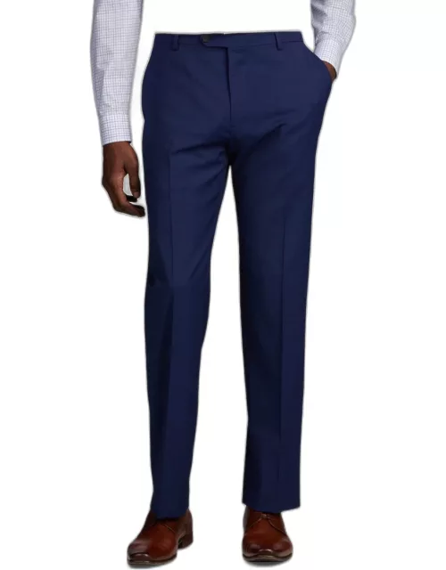 JoS. A. Bank Men's Traveler Collection Tailored Fit Suit Separates Pants, Bright Blue